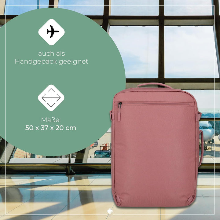 travelite Handgepäck Rucksack/Tasche erfüllt IATA Bordgepäck Mass, Gepäck Serie Kick Off: Praktische