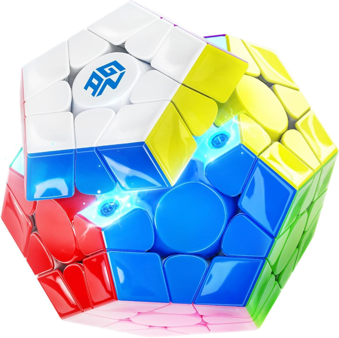 GAN Megaminx Zauberwürfel Maglev V2, Megamix Würfel mit 160 Magneten, Speed Cube Schnell & Glattes &