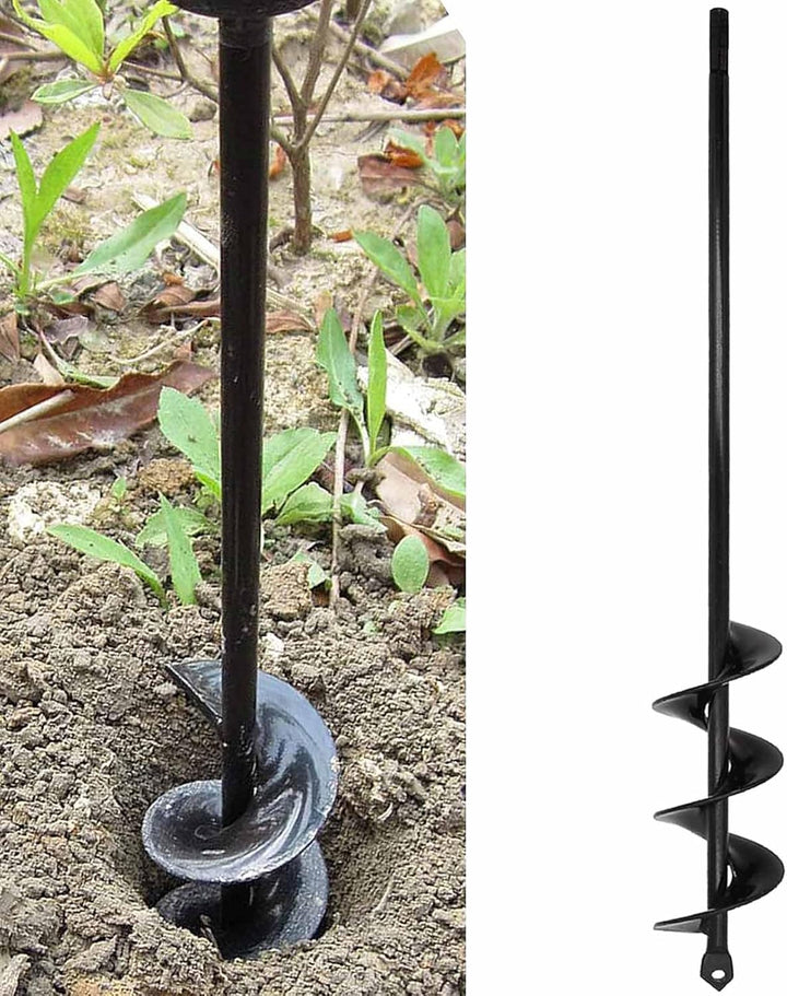 Gartenbohrer Erdbohrer für Bohrmaschine,Pflanzbohrer für Akkuschrauber,Grabungswerkzeug zum Pflanzen