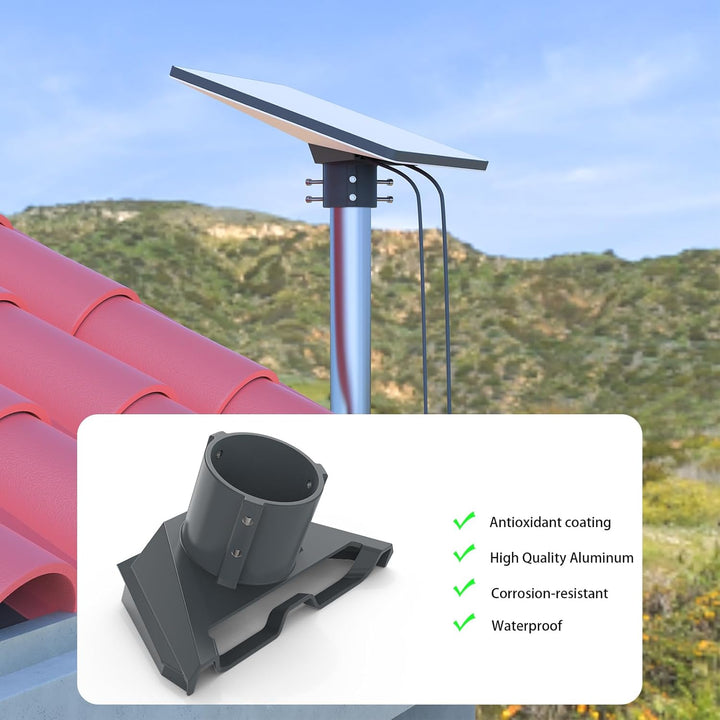 HOLACA Starlink Mini Rohradapter, Dachrohr Halterung Metalladapter für Variable Mastgrössen (1"-2.1"