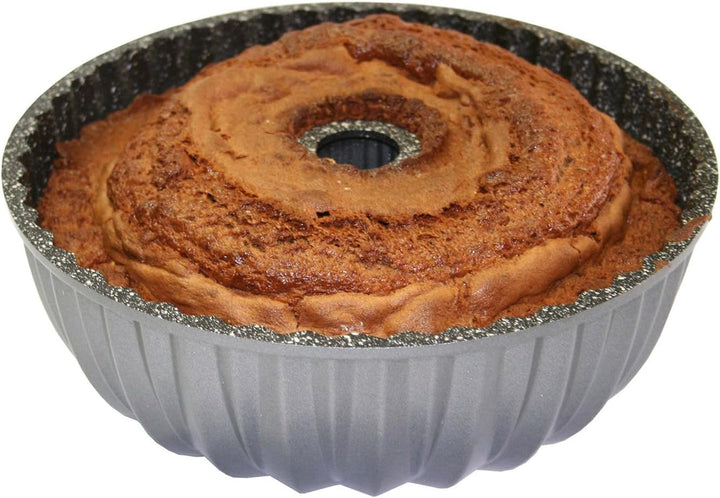 STONELINE® Gugelhupf Backform, 24,5 cm, Aluguss, Antihaftbeschichtung mit echten Steinpartikeln, Kuc