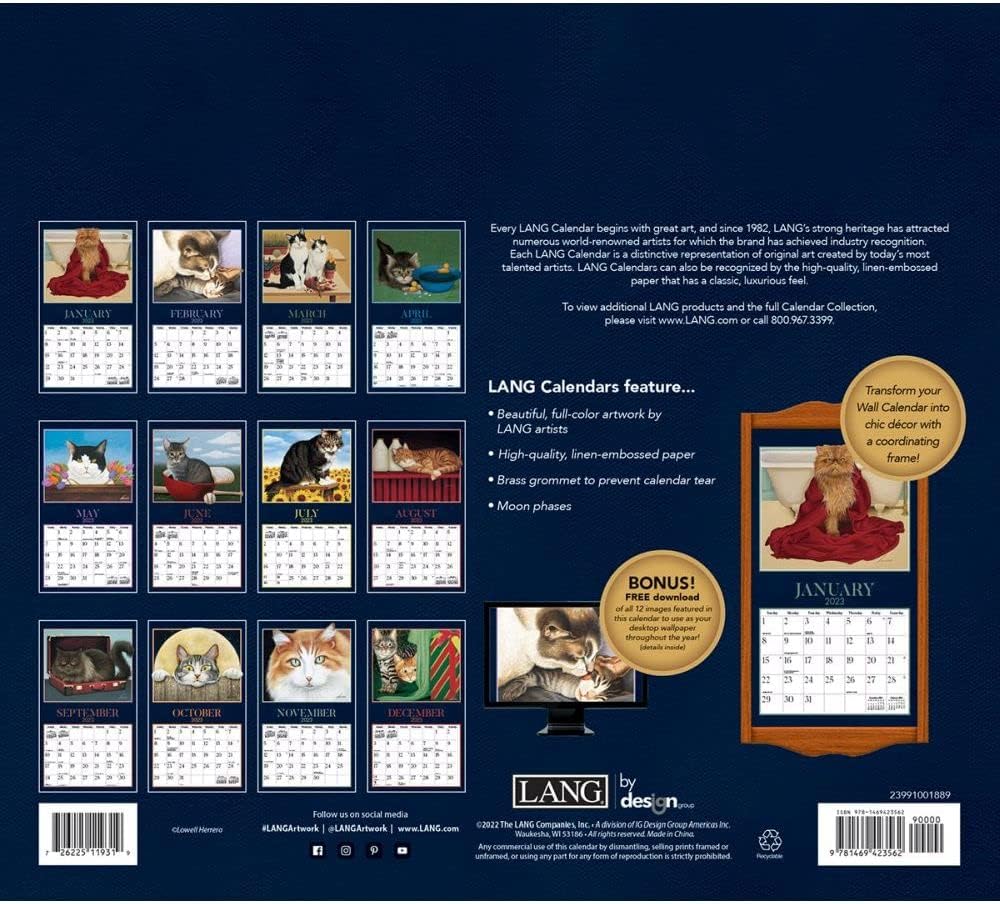 LANG American Cat™ Wandkalender 2023, 2023