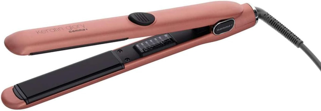 GAMMAPIÚ GLORY PLATE GOLD ROSE Professioneller Haarglätter für Keratinbehandlungen, glänzendes Haar,