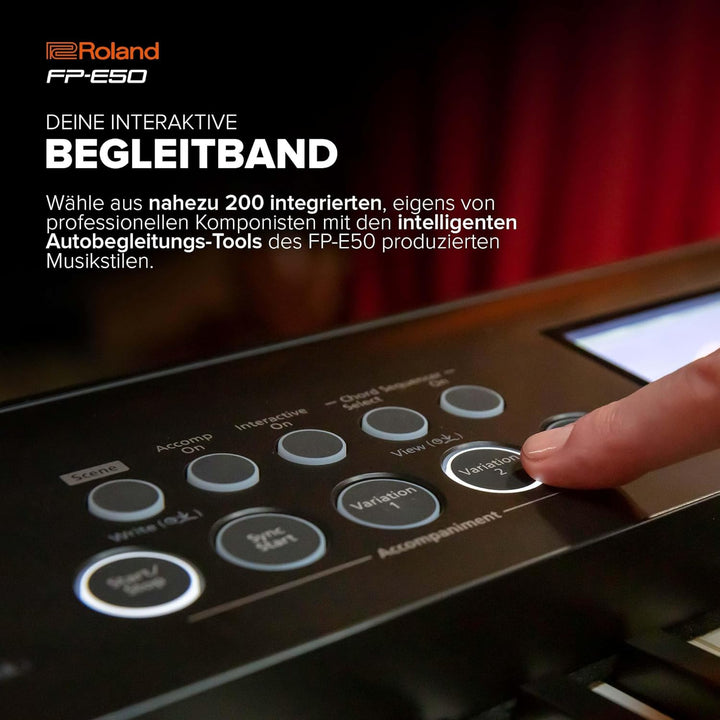 Roland FP-E50 Digital Piano | SuperNATURAL Piano & ZEN-Core Soundengine | 88 Tasten Hammermechanik-T