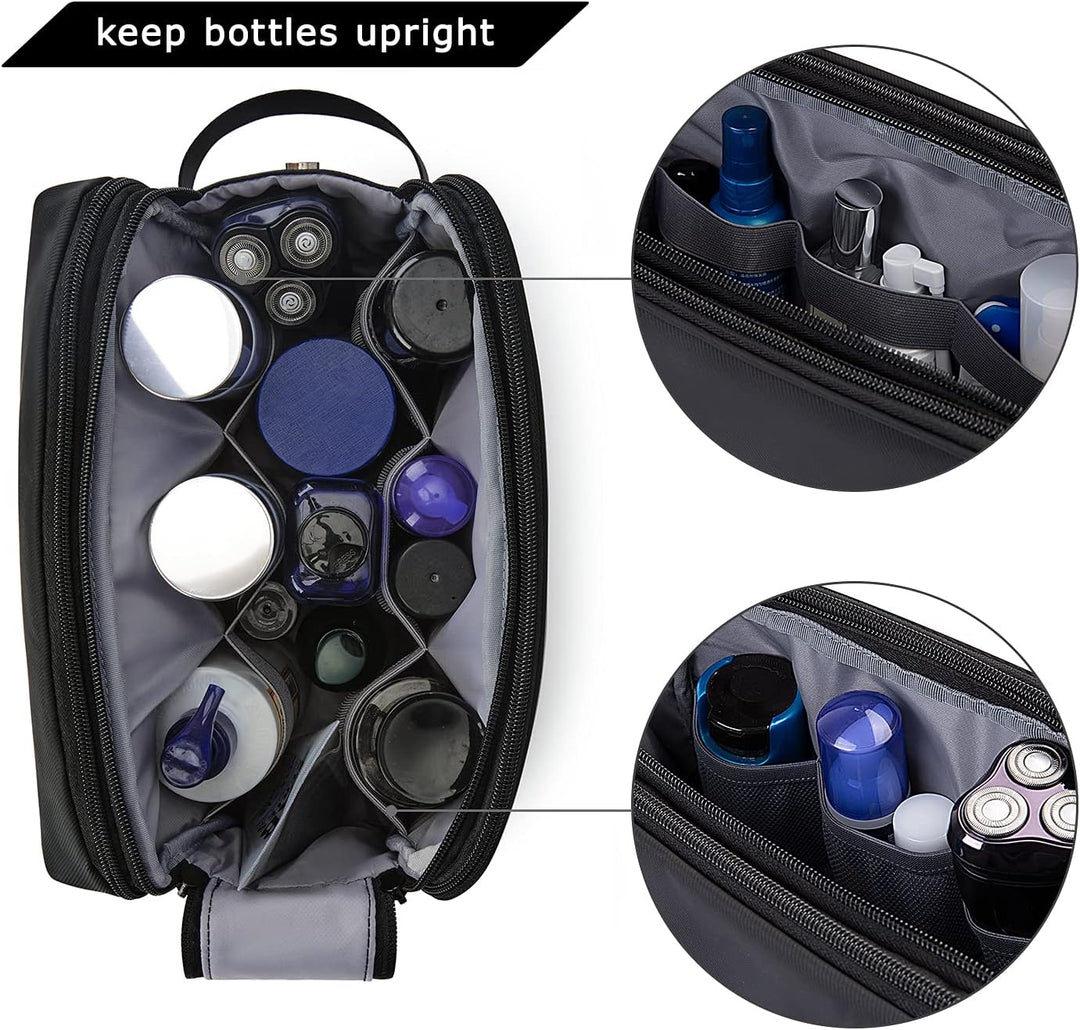 BAGSMART Kulturtasche für Herren,Travel Toiletry Organizer Dopp Kit Wasserabweisende Rasiertasche fü