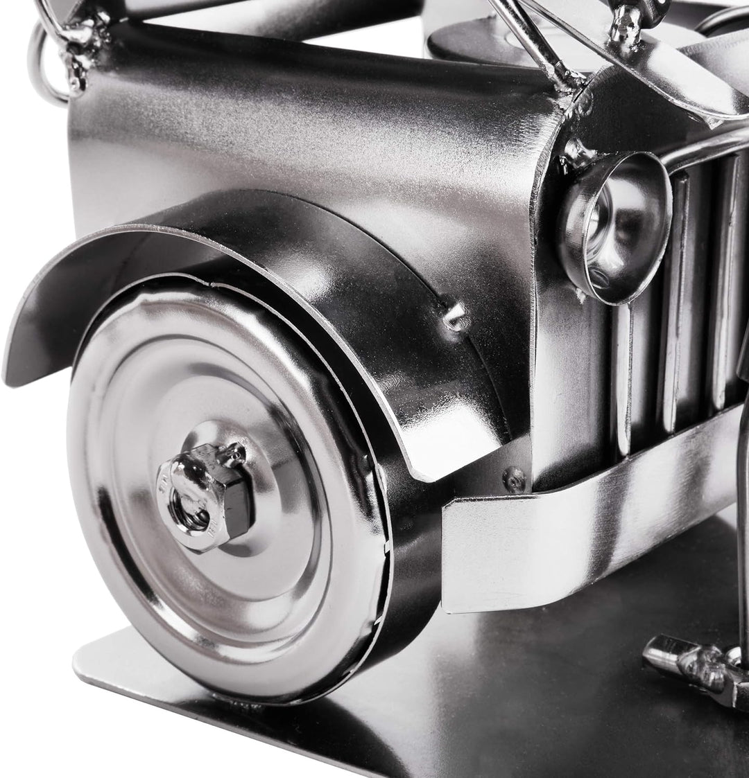 BRUBAKER SchraubenmÀnnchen Automechaniker - Handarbeit Eisenfigur MetallmÀnnchen - Metallfigur Gesch