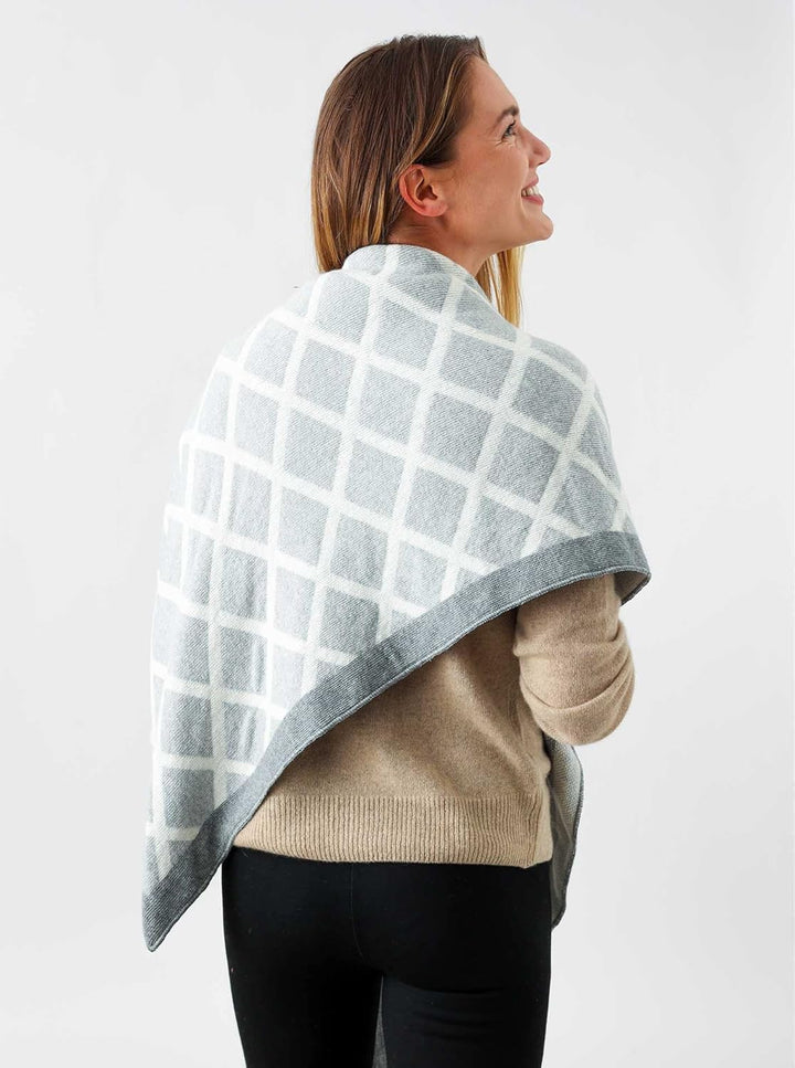 Zwillingsherz Dreieckstuch Stola Schal mit Kaschmir und Wolle für Damen Mädchen Jungen Kinder - Hoch