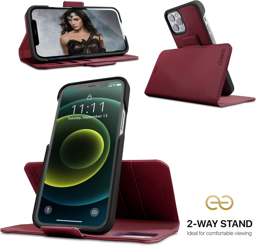 Dreem Fibonacci 2in1 Handyhülle Flipcase für iPhone 12 & 12 Pro | Magnetisches iPhone Case | TPU Etu