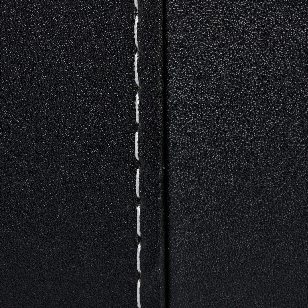 Relaxdays Holzkorb für Kaminholz, Kaminholzkorb aus Kunstleder, zum Tragen & Aufbewahren, Kaminkorb