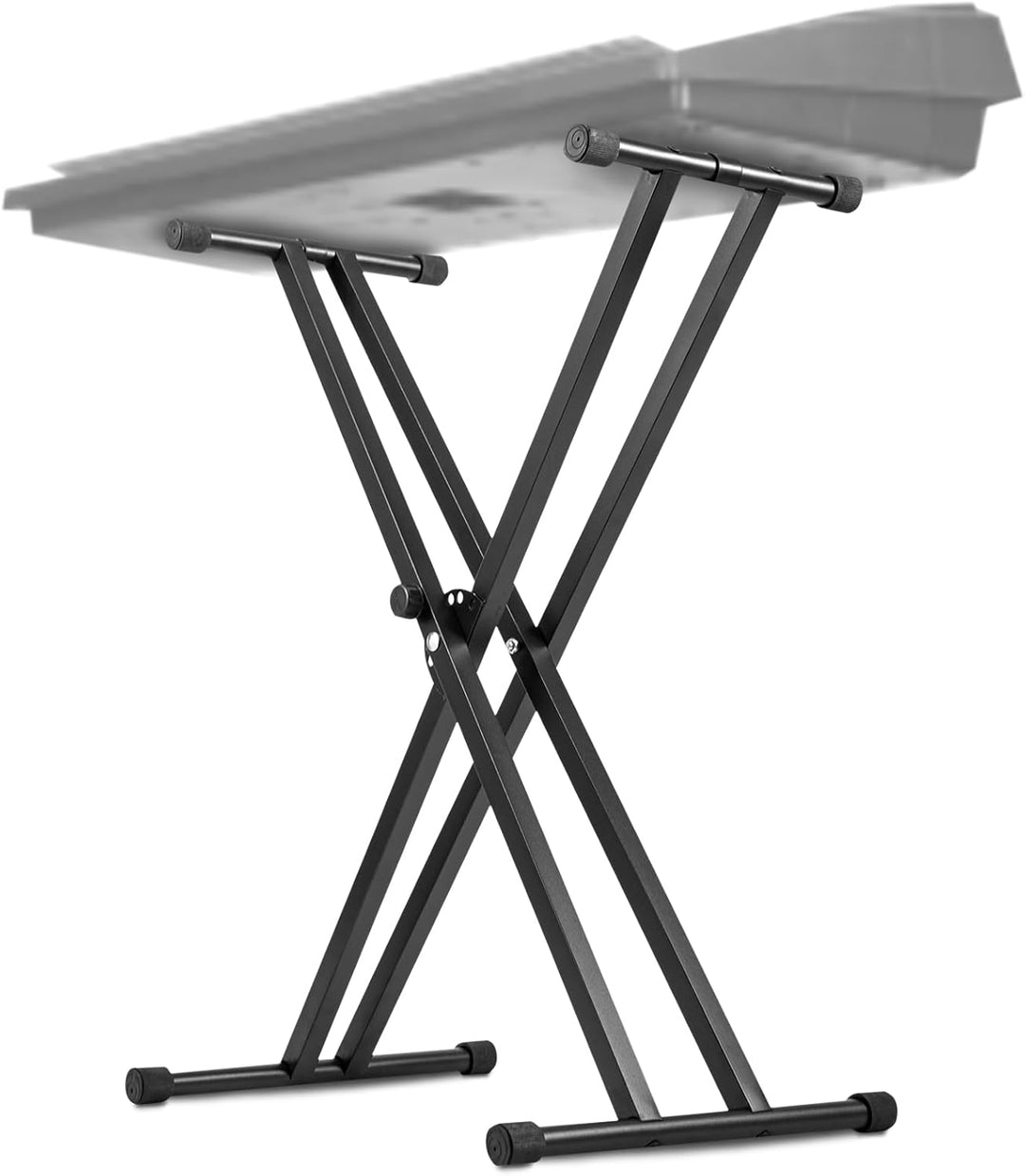 Trintion Keyboardständer Doppelstrebig Keyboard Ständer verstellbar 61 cm bis 98 cm Klappbar Zerlegb