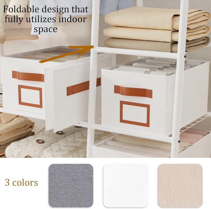 OUTBROS Faltbare Aufbewahrungsbox Schubladen-Organizer, 3 Stück Jeans Schrank Organizer Stoff Kleide