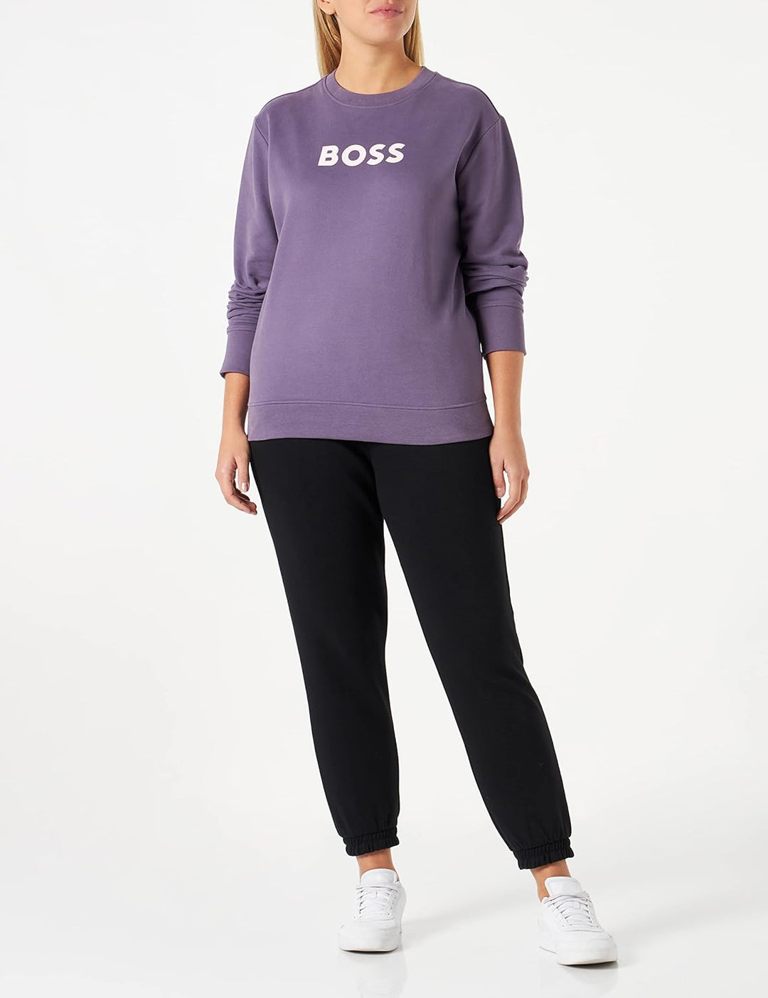BOSS Damen C_elaboss_6 Sweatshirt XL Medium Purple, XL Medium Purple