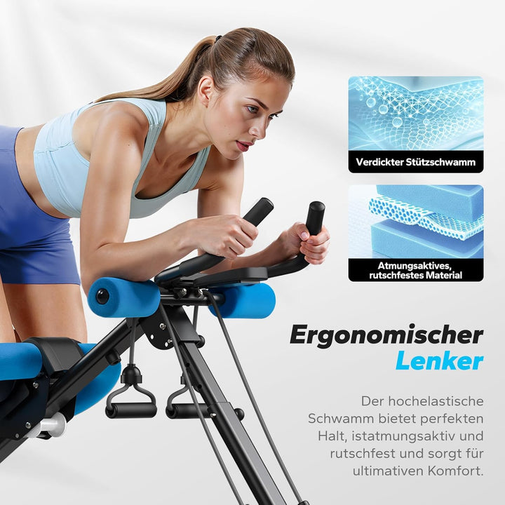MERACH Bauchtrainer Bauchmuskeltrainer für Zuhause Multifunktionale Trainingsgerät für Ganzkörpertra