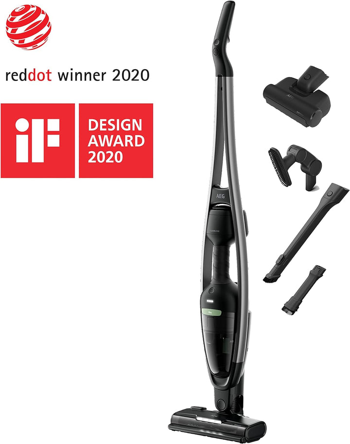 AEG CLEAN ÖKO 6000 AS62B25OKO Akku-Staubsauger, 2in1, angenehm leise 79 dB(A), 47 Prozent Recyclingm