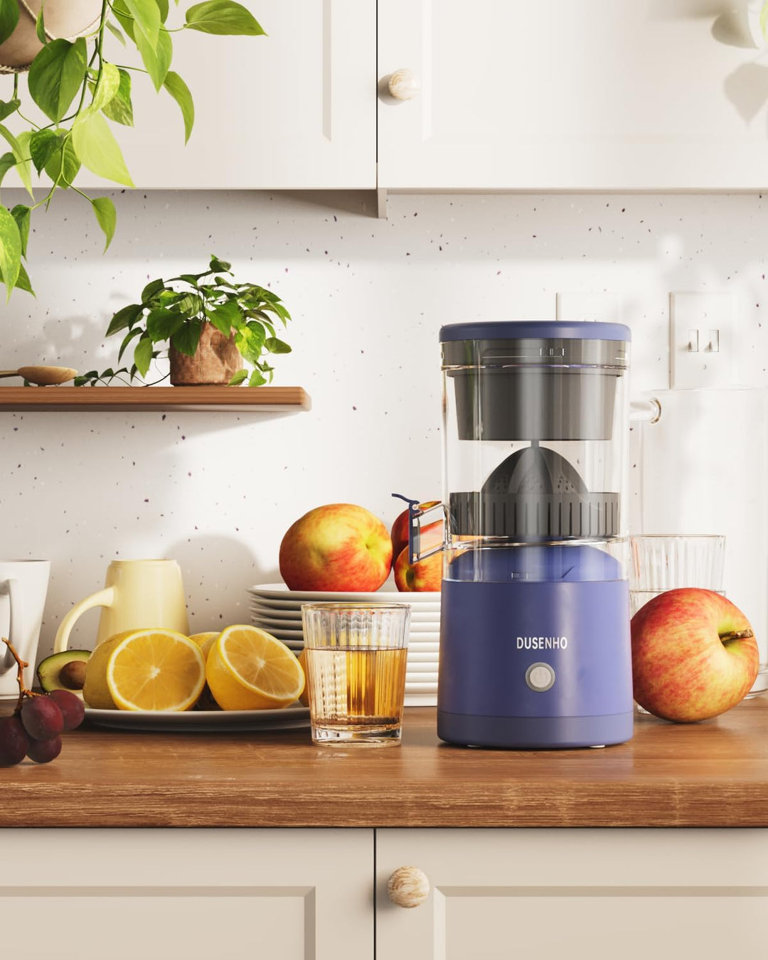 Zitronenpresse Elektrisch Organgenpresse Tragbare USB-Aufladung Juicer Entsafter fĂŒr Orange, Zitrone