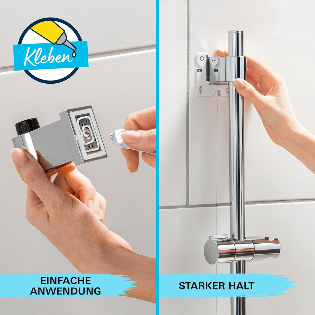 GROHE Vitalio Start 110 - Brausestangenset (wassersparend, 2 Strahlarten, Brausestange 600mm, Brause