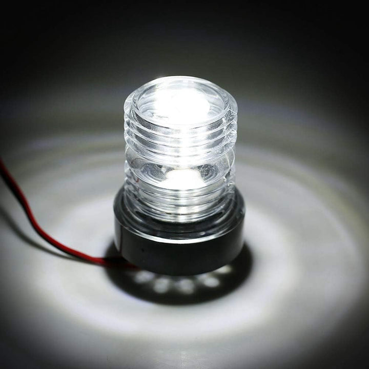 Bediffer 12V weisses LED-Ankerlicht von Marine Boat Yacht Navigation mit rundum weissem 360 ° weisse