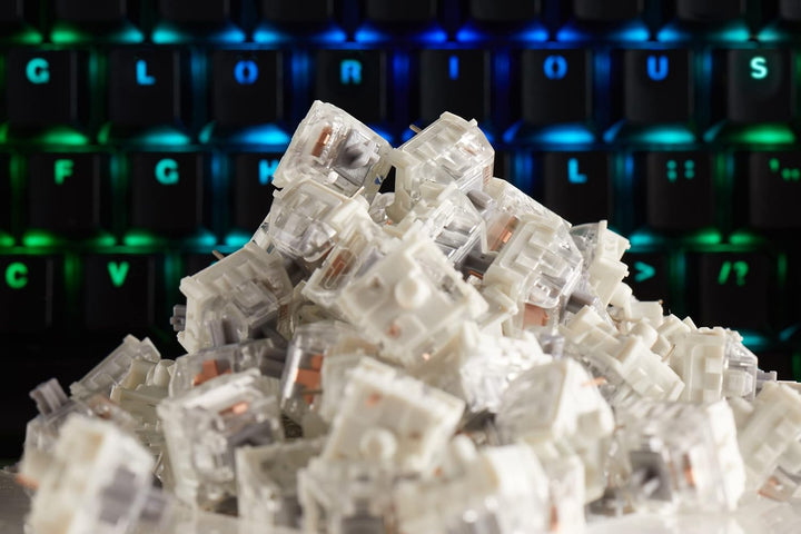Glorious PC Gaming Race Kailh Speed Silver Switches für GMMK Tastaturen - 120 Stück Linear Speed Sil