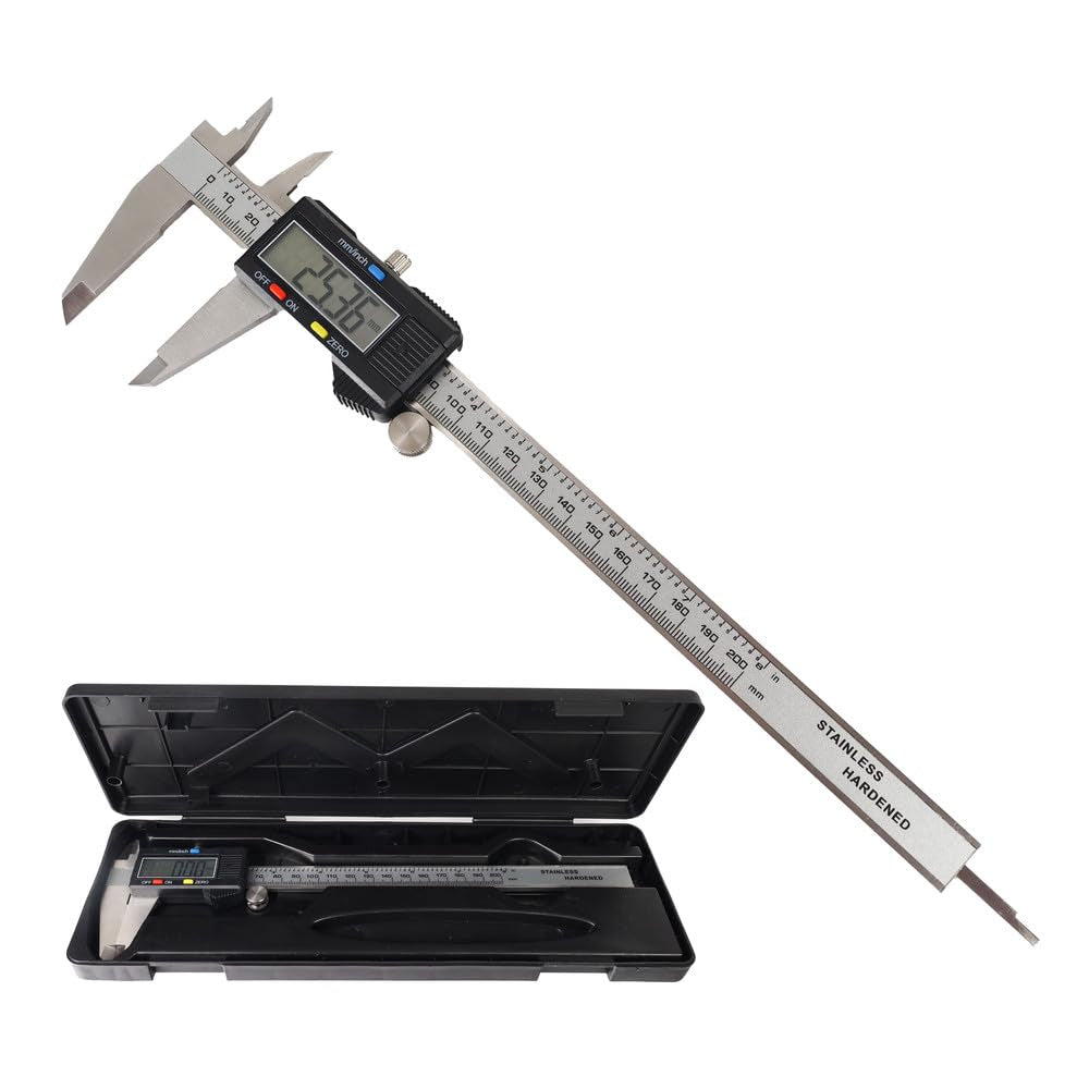 Dönges Digitaler Messchieber 200 mm | LCD Display, CE, Messbereich 0-200 mm | Digitale Schieblehre,