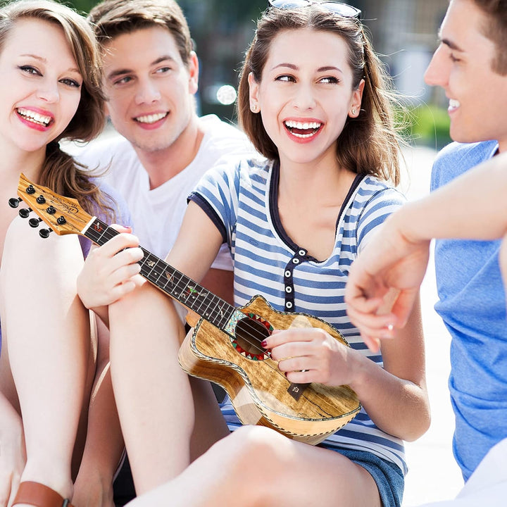 Hricane Konzert Ukulele aus edel hochqualitativ Spalten Ahorn, Professional Ukulelen glatt glänzend