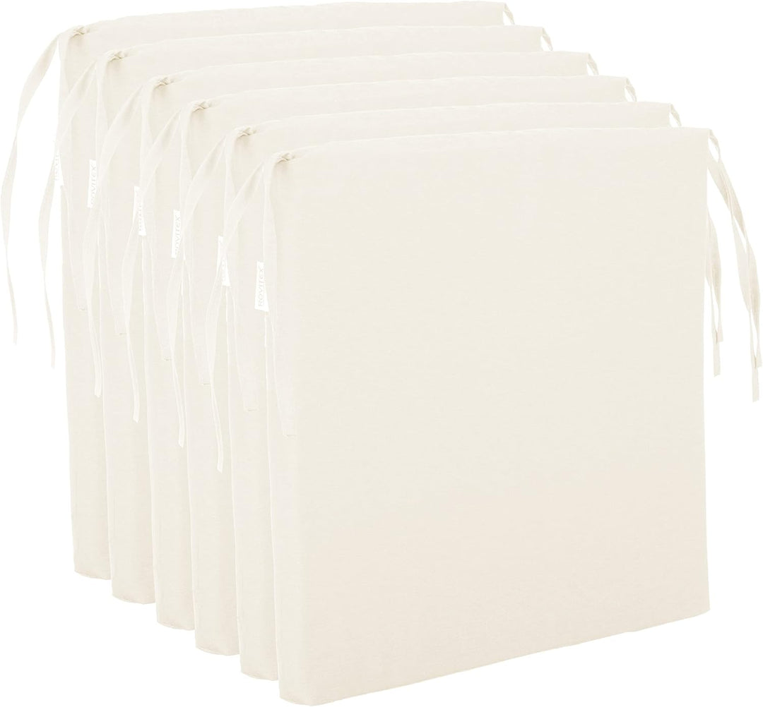 Brandsseller Sitzkissen Stuhlkissen Sitzauflage Stuhlauflage - Uni Farben mit 4 Kordelbändern für si