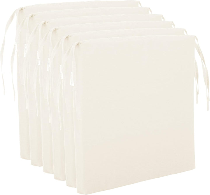 Brandsseller Sitzkissen Stuhlkissen Sitzauflage Stuhlauflage - Uni Farben mit 4 Kordelbändern für si