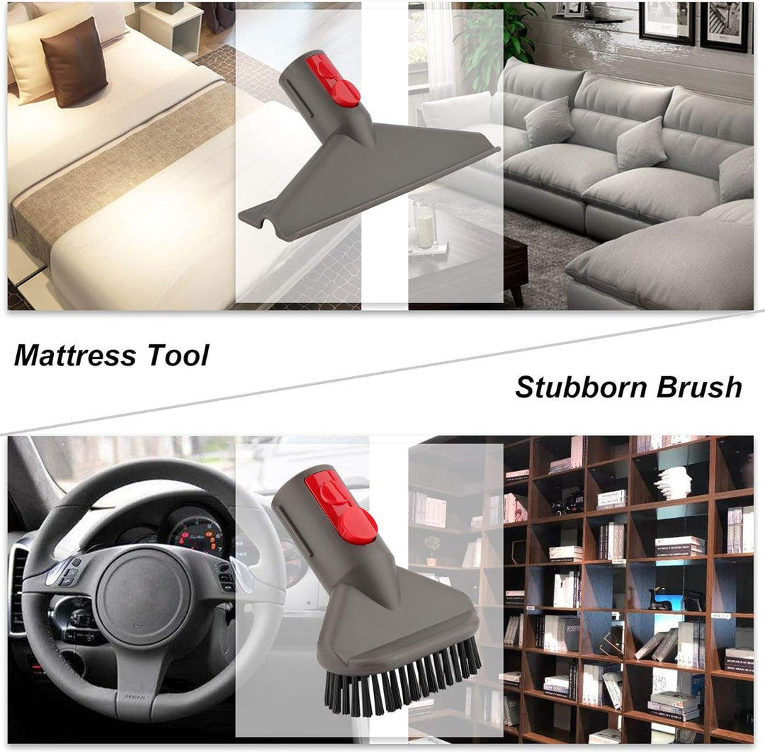 AINUO Zubehörsatz-Befestigungsset mit flexiblem Schlauch für Dyson V7 V8 V10 V11 SV10 SV11 Akku-Stau