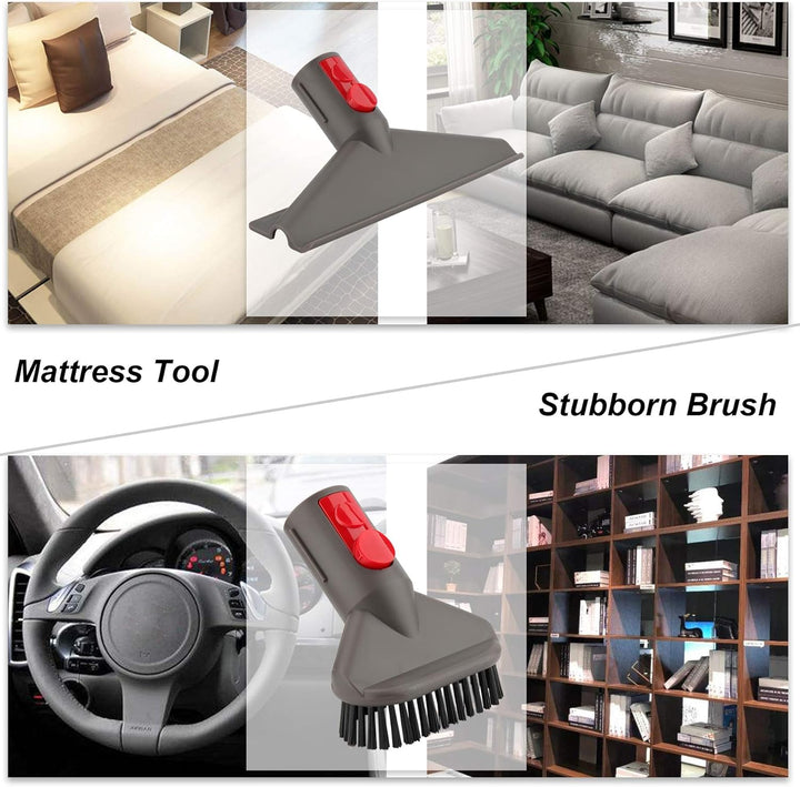 AINUO Zubehörsatz-Befestigungsset mit flexiblem Schlauch für Dyson V7 V8 V10 V11 SV10 SV11 Akku-Stau