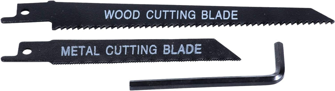 FERM Säbelsäge 710W - Soft Griff - mit 2 Sägeblätter für Holz (130mm-11TPI) und Metall (82mm - 30TPI