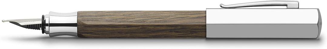 Faber-Castell 147581 Füllfederhalter Ondoro Räuchereiche, Feder F, braun F Räuchereiche, F Räucherei