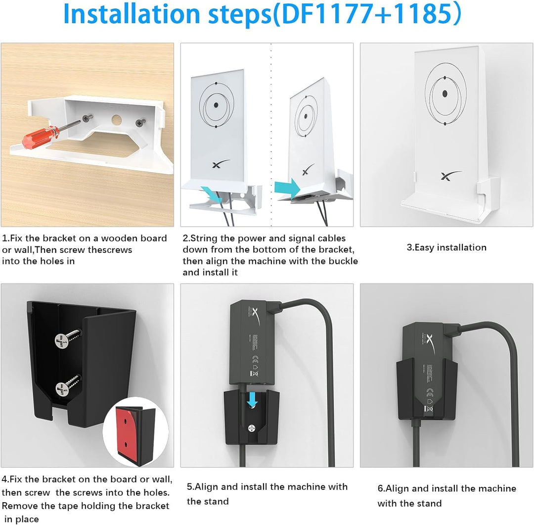 HOLACA Router Bracket Wall Mount Holder Kit Compatible with StarLink Mesh Router V2 & Star Link Ethe