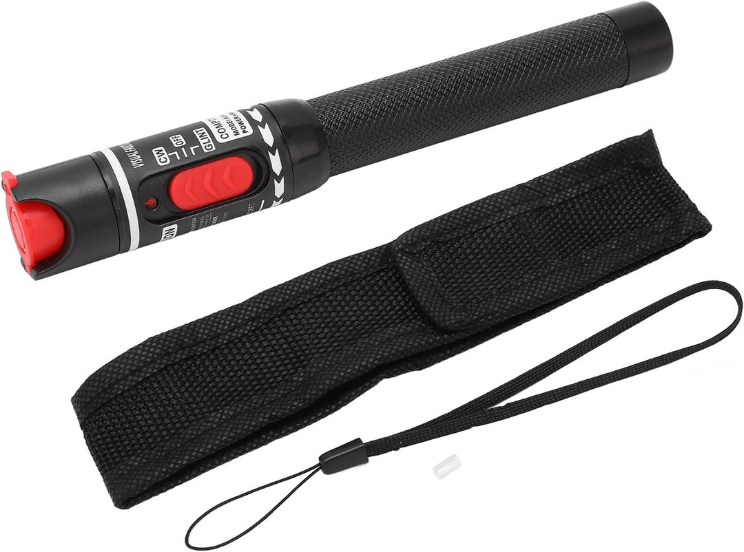 Goshyda Visueller Fehlerorter, 50 MW 50 Km VFL Glasfaserkabeltester Rotlicht-Stifttester für 2,5-mm-