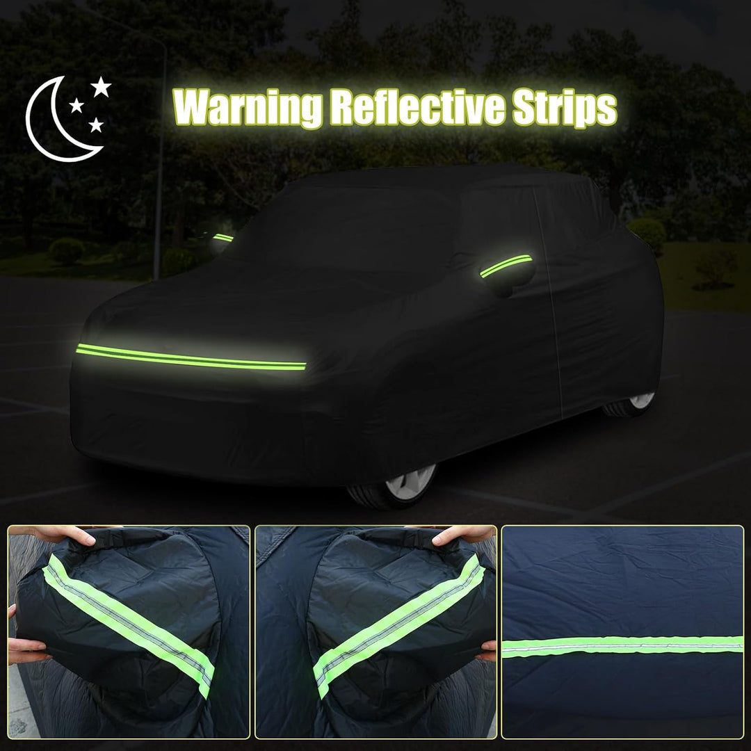 Autoabdeckung Passend für Dacia Duster 2010-2024, wasserdichte Vollgarage Autoplane mit Reissverschl