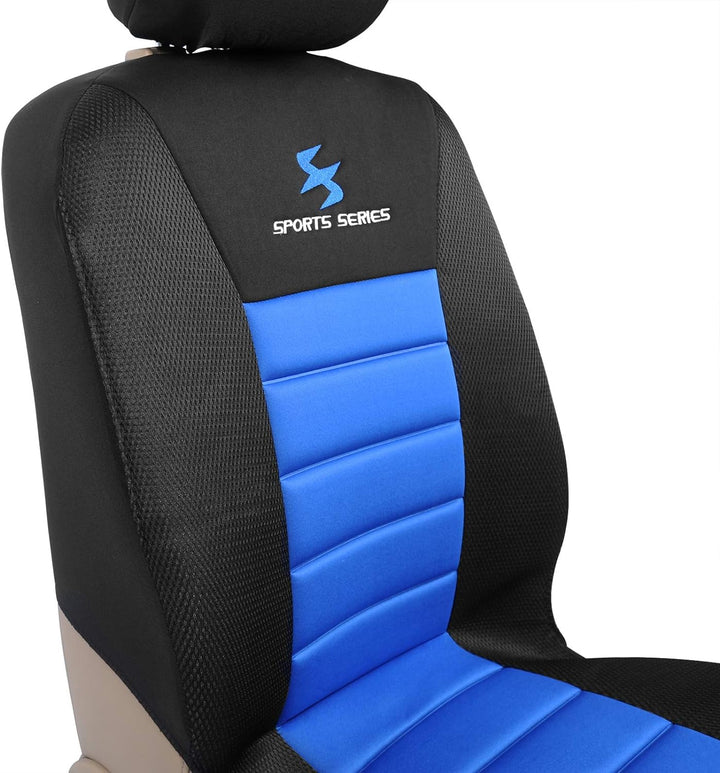 WOLTU AS7256-2 2er Sitzbezüge Auto Einzelsitzbezug universal Grösse, Komplettset, blau, Blau