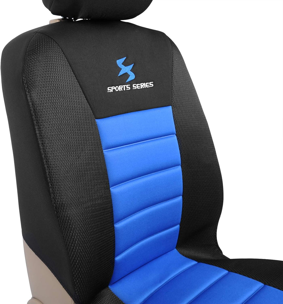 WOLTU AS7256-7 7er Sitzbezüge Auto Einzelsitzbezug universal Grösse, Komplettset, blau, Blau