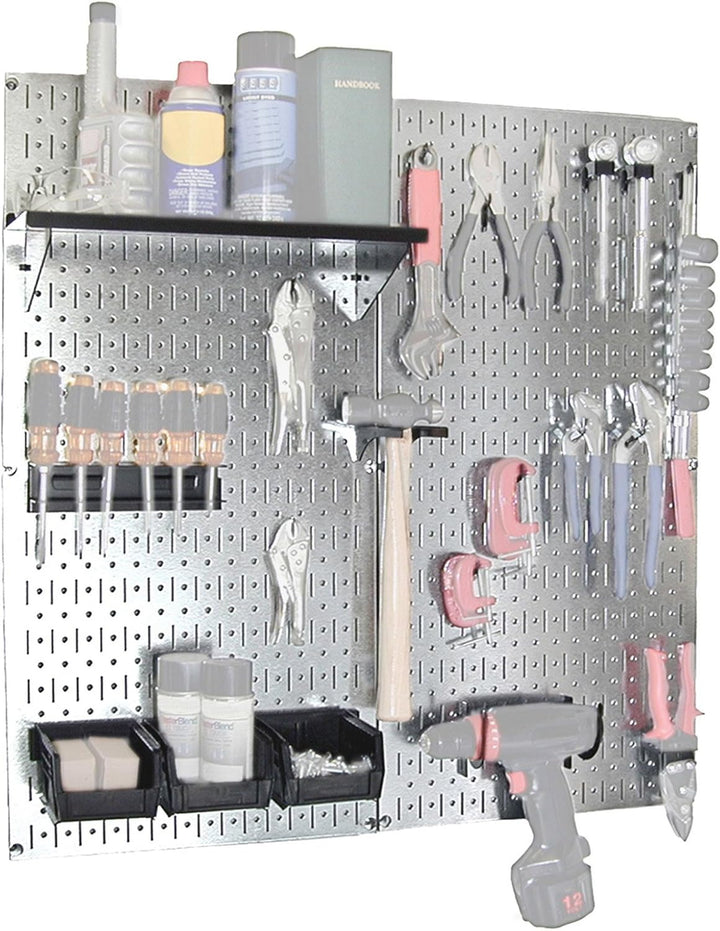Wand Kontrolle 30-wgl-200gvb verzinktem Stahl Stecktafel Werkzeug Organizer, 30-WGL-200GVB Galv/Blac