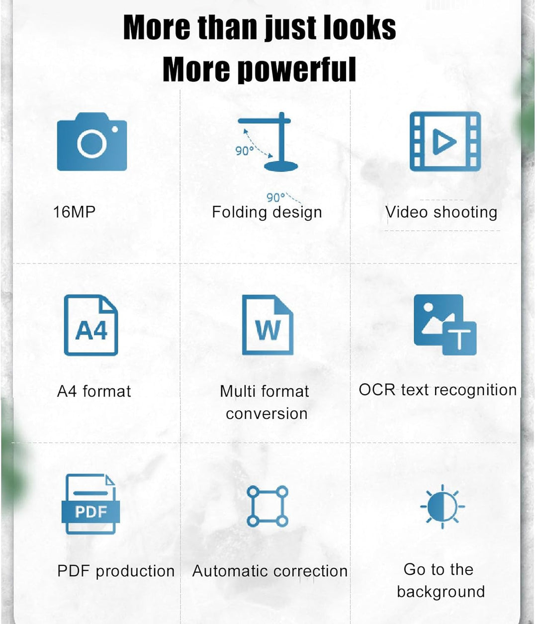 4K-USB-Dokumentenkamera, 16-MP-Webcam und Visualisierung, Bildumkehrung, Faltbar für Live-Demo, Webk