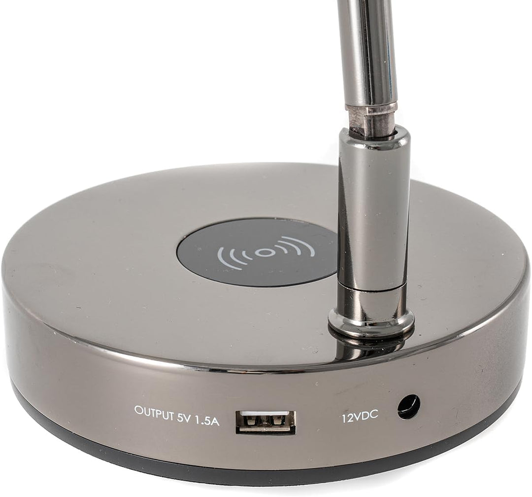 Gewa Pianolampe PL-78 schwarzchrom glänzend 5W LED mit Dimmfunktion, Einstellung Farbtemperatur, Alu