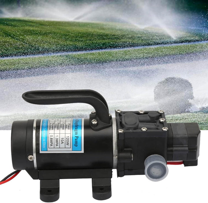 120W elektrische Wasserpumpe 10L / m selbstansaugende Membranpumpe mit Überstromschutzvorrichtung fü