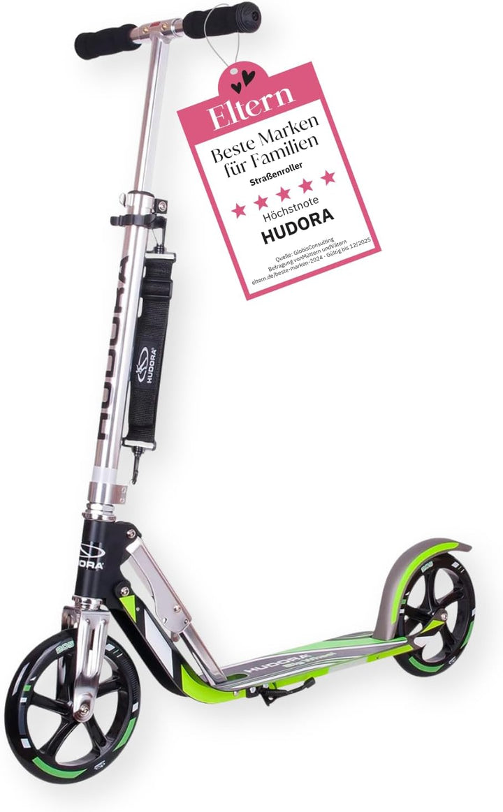 HUDORA BigWheel 205 Scooter - Tretroller für Kinder und Erwachsene - Roller ab 6 Jahre - Cityroller