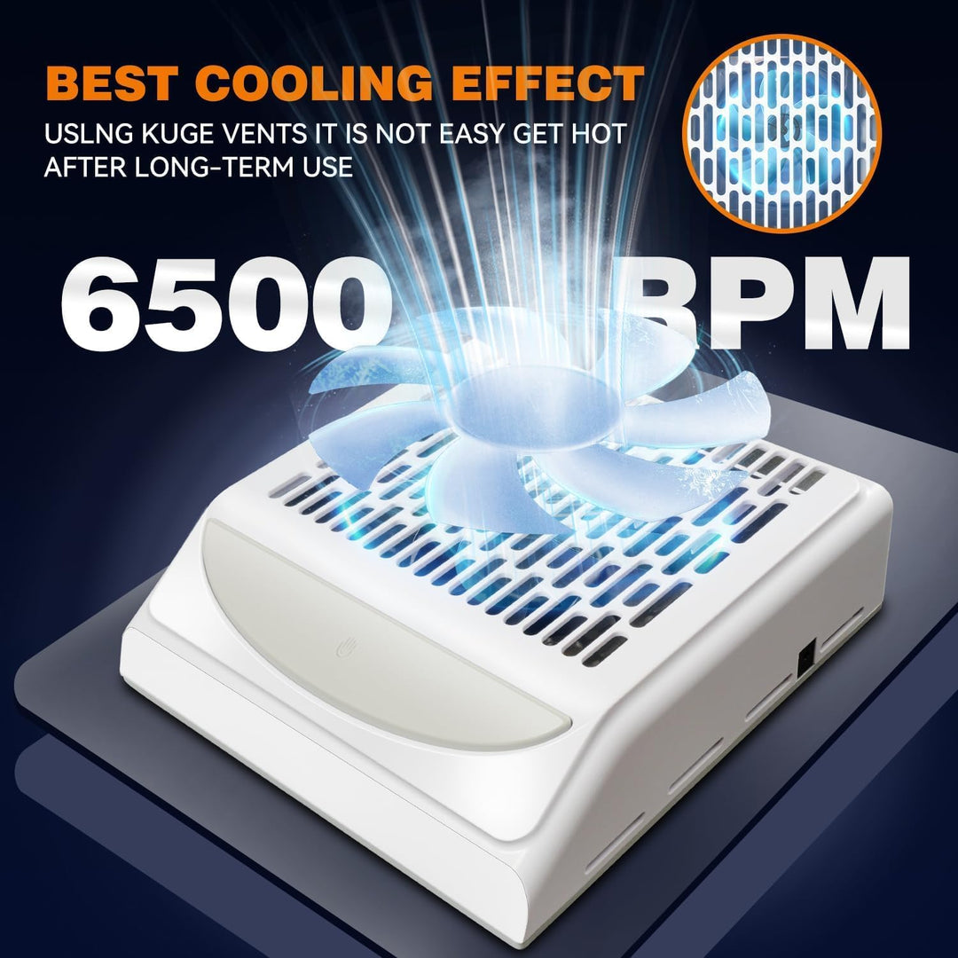 IUHFSIFS Staubabsaugung Für Nägel Mit Filter & Licht【NO.1 Super Suction 100W】Nagelstaubsauger【SGS Ce