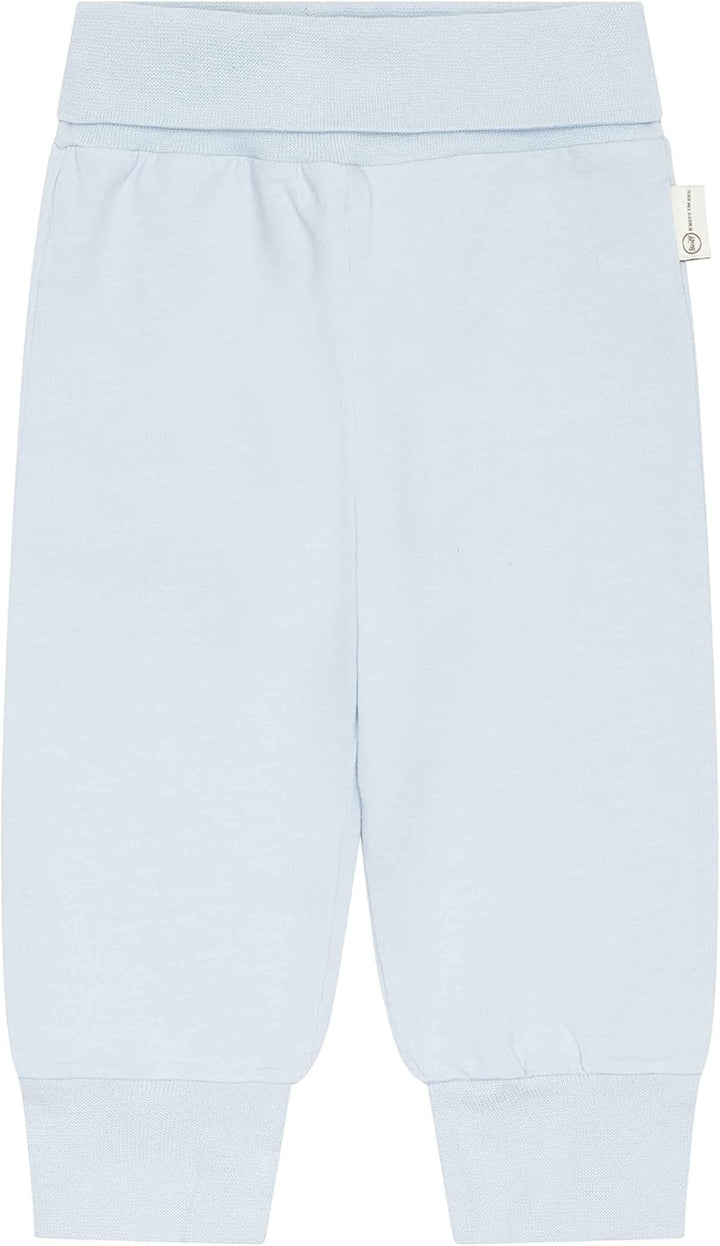 Steiff Unisex Baby Basic Jogginghose mit Beinbündchen Lässige Hose 50 Celestial Blue, 50 Celestial B
