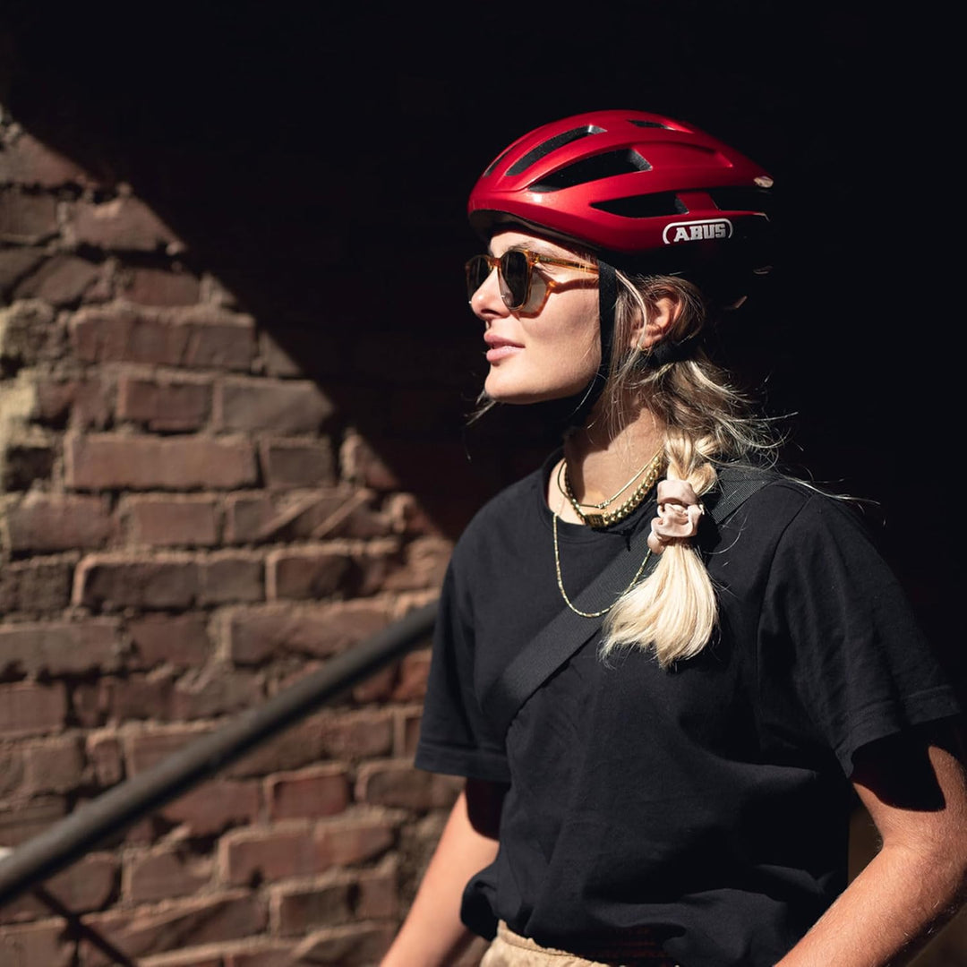 ABUS Rennradhelm PowerDome - leichter Fahrradhelm mit cleverem Belüftungssystem und aerodynamischem