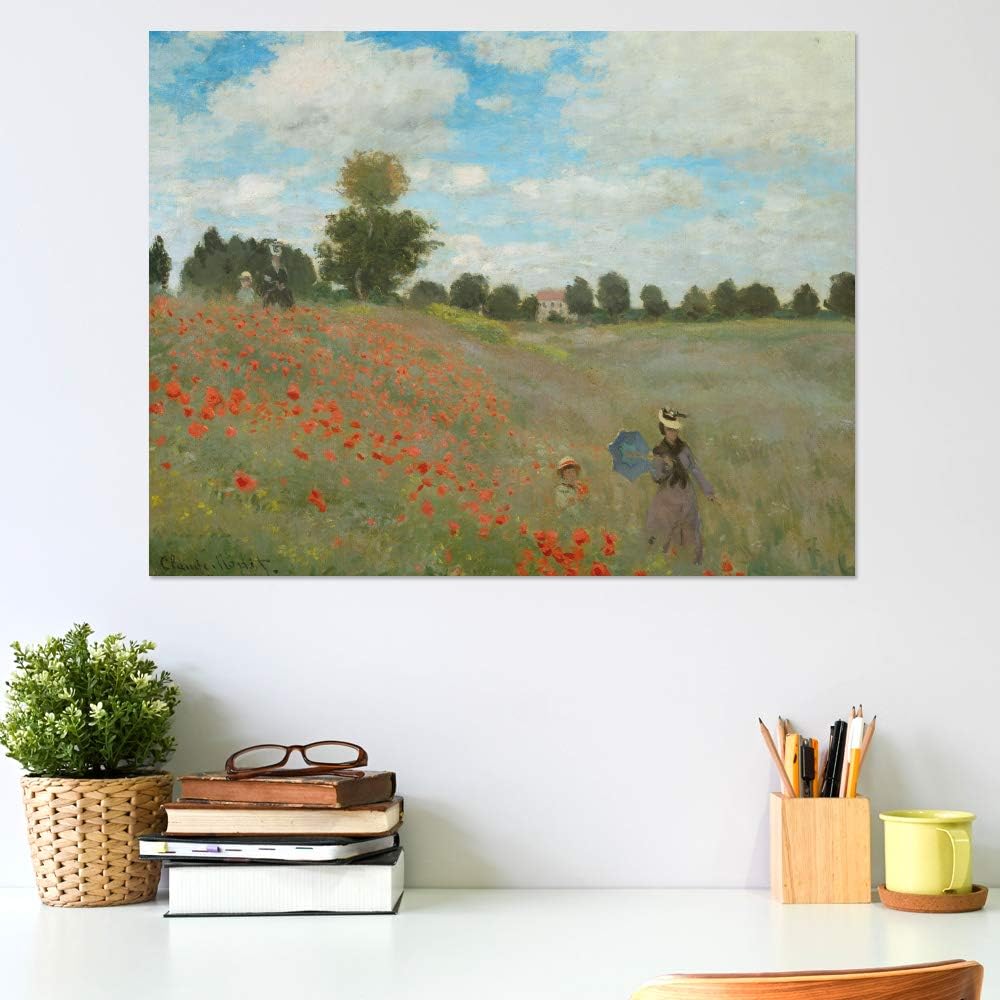 JUNIWORDS Poster, Claude Monet, Mohnfeld bei Argenteuil, 104 x 80 cm, 104 x 80 cm