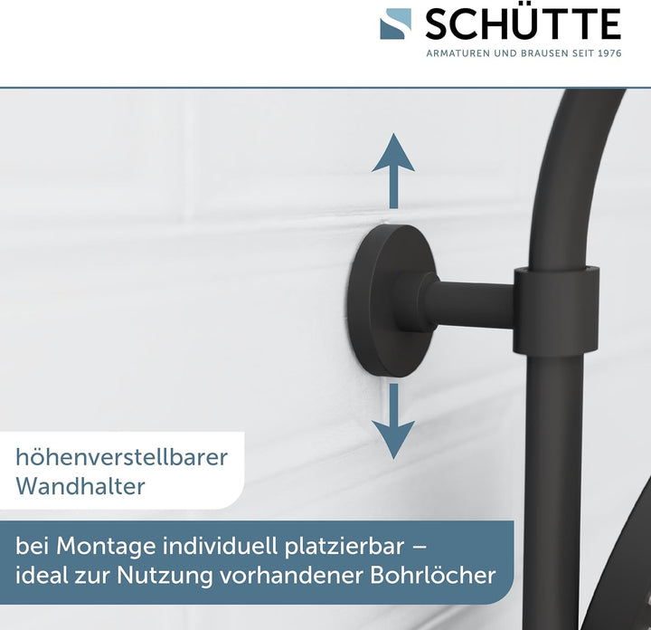 SCHÜTTE MADURA Duschsystem mit Thermostat, Duschset Regendusche inkl. Kopfbrause, Handbrause, mit Du