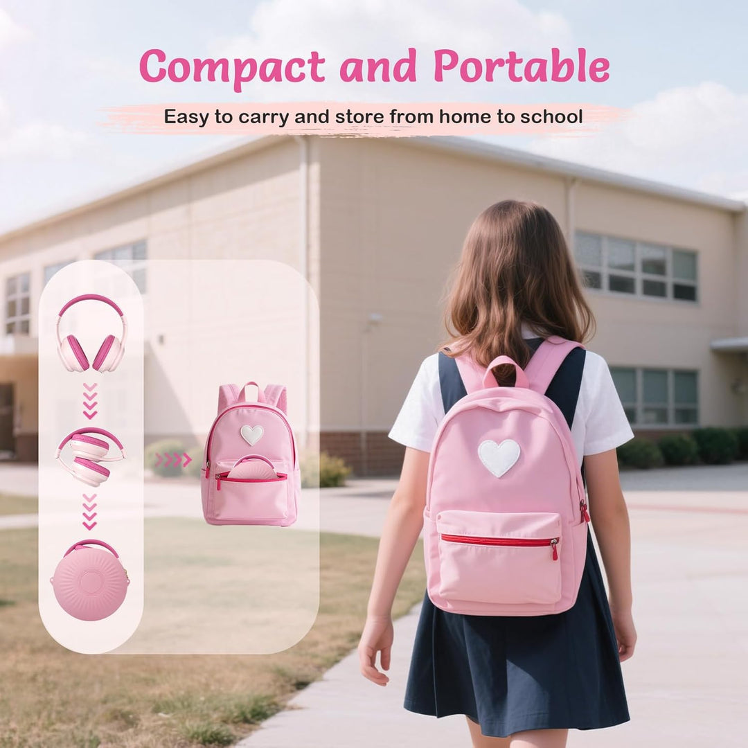 TONOSHARK Noise Cancelling Kopfhoerer Kinder | 60h Spielzeit | Kopfhörer Kabellos Bluetooth Kinder,