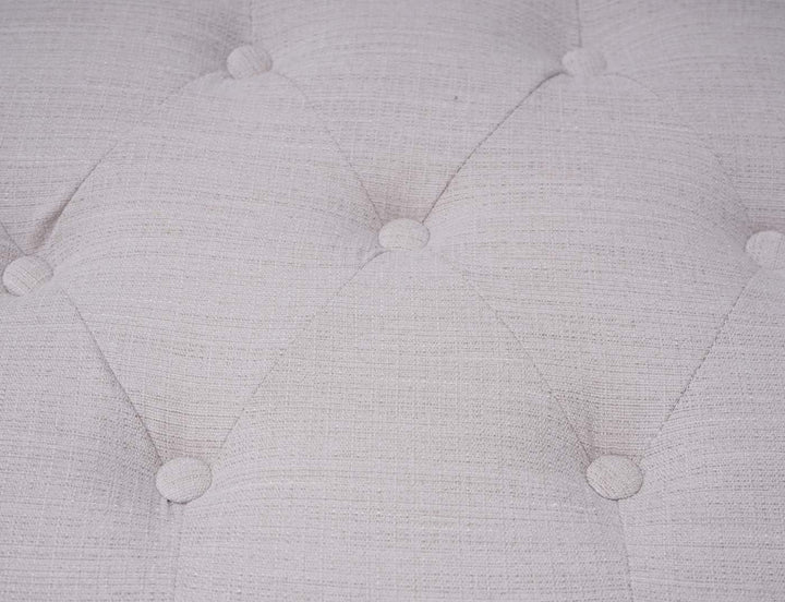 Mendler Ottomane Chesterfield, Sitzhocker Fussablage Hocker, wasserabweisend Stoff/Textil 39x77x47cm