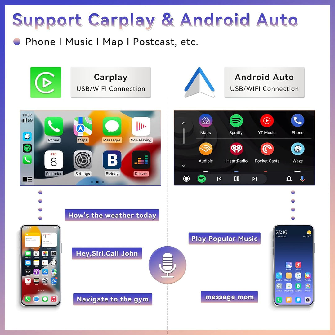 CAMECHO Android 13 Autoradio für Suzuki Swift(2003-2010), Wireless Carplay Wireless Android Auto, 10