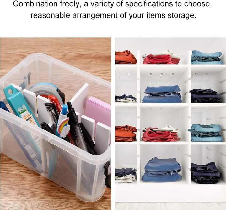 TOPBATHY Stück Schubladenteiler 47 x 9 cm, verstellbarer Schubladen-Organizer, Socken-Organizer, sch