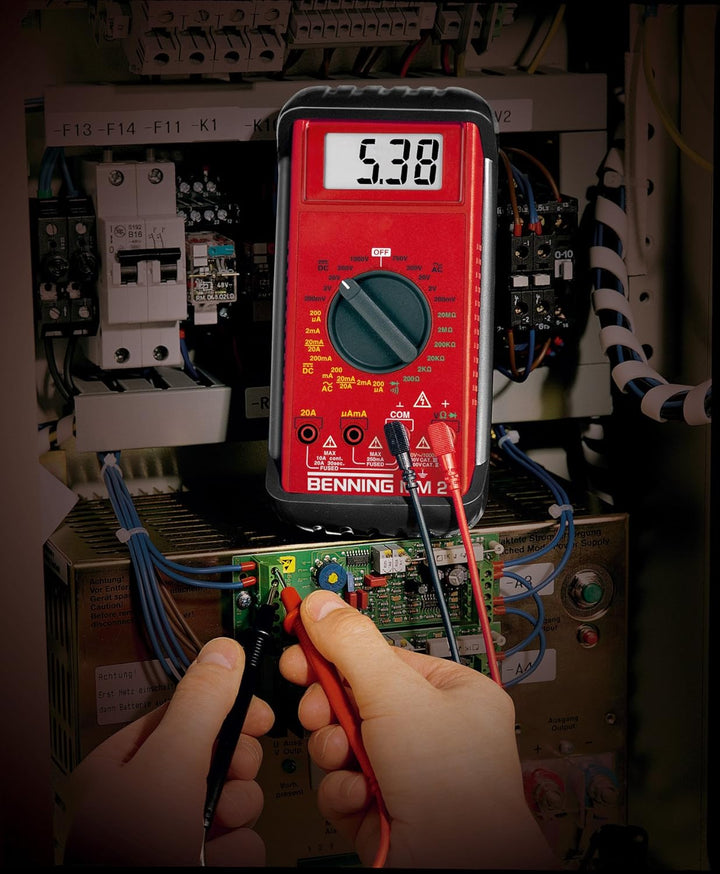Benning MM 2 Digital-Multimeter (mit digitaler Anzeige, Max. Spannungsmessbereich DC 1000 V, inkl. G